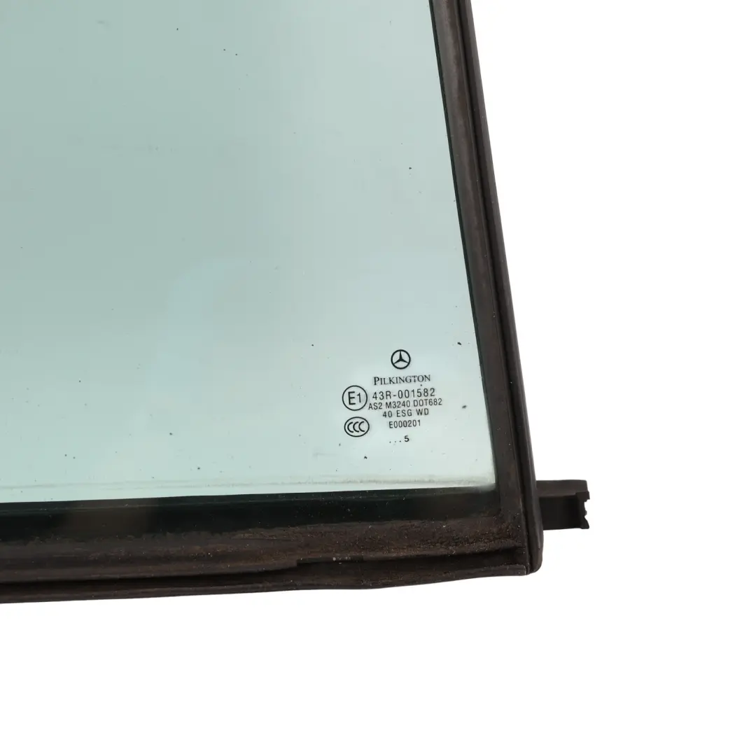Side Window Rear Right O/S Green Glass AS2 to Mercedes S203 Estate with Part number A2037300455 Mercedes S203 Estate Side Window Rear Right O/S Green Glass AS2 - SKU A2037300455 - Part number A2037300455