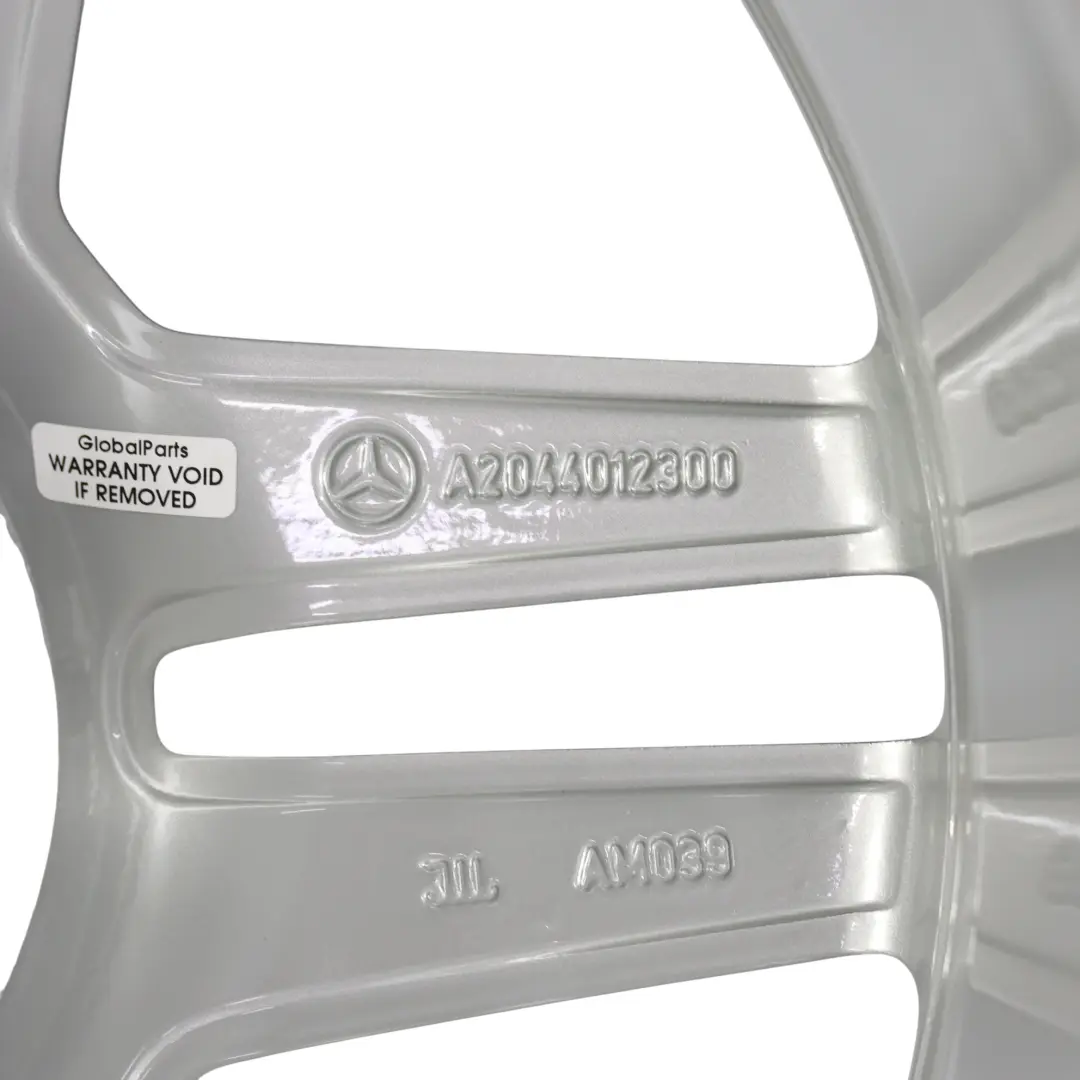 Mercedes Silver Alloy Wheel Rim 4x Set 17" 7.5J ET:47 8.5J ET:58 A2044012300 - SKU A2044012300-SET - Part number A2044012300-SET