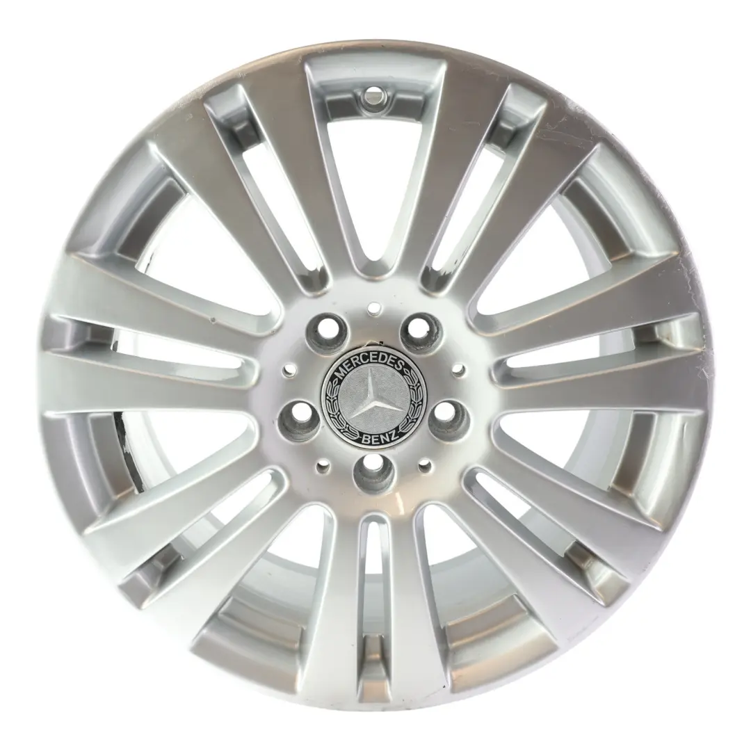 Spoke Silver Alloy Wheel Rim 17" 7,5J ET:47 to Mercedes W204 7 Double with Part number A2044017402 Mercedes W204 7 Double Spoke Silver Alloy Wheel Rim 17" 7,5J ET:47 - SKU A2044017402-1 - Part number A2044017402