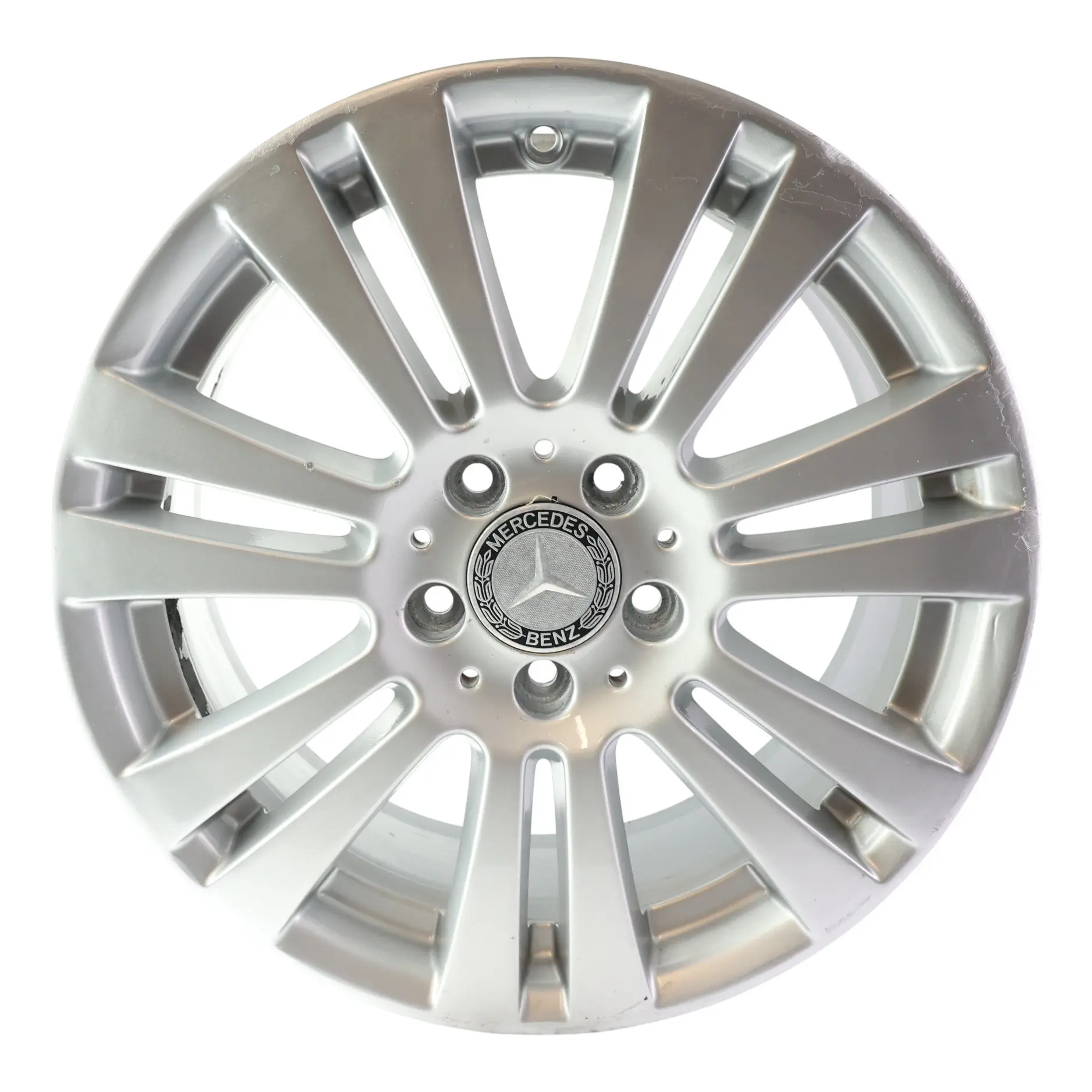 Mercedes W204 7 Double Spoke Silver Alloy Wheel Rim 17" 7,5J ET:47 A2044017402