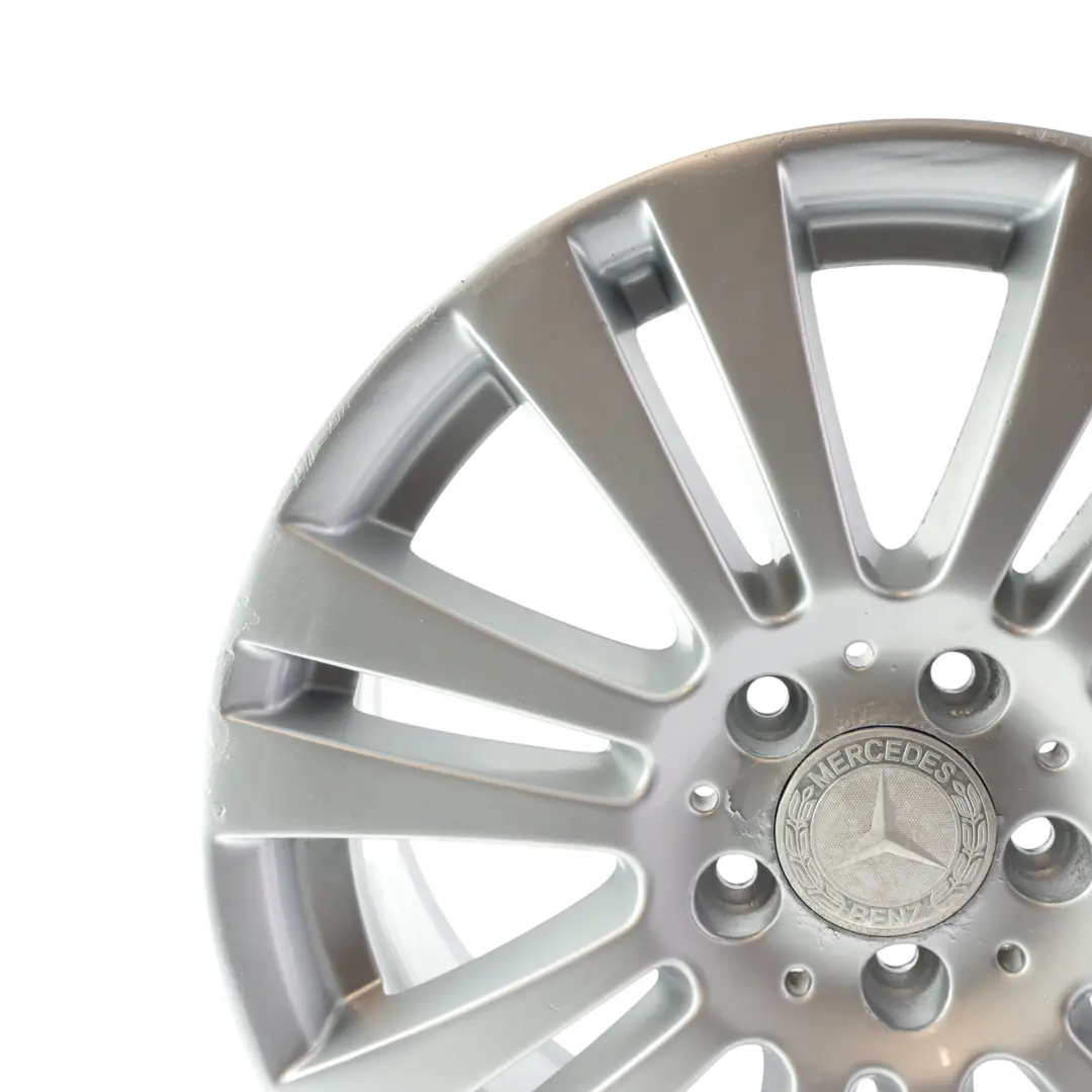 Alloy Wheel Rim 17" 7,5J ET:47 7 Double Spoke to Mercedes W204 Silver with Part number A2044017402 Mercedes W204 Silver Alloy Wheel Rim 17" 7,5J ET:47 7 Double Spoke - SKU A2044017402-3 - Part number A2044017402