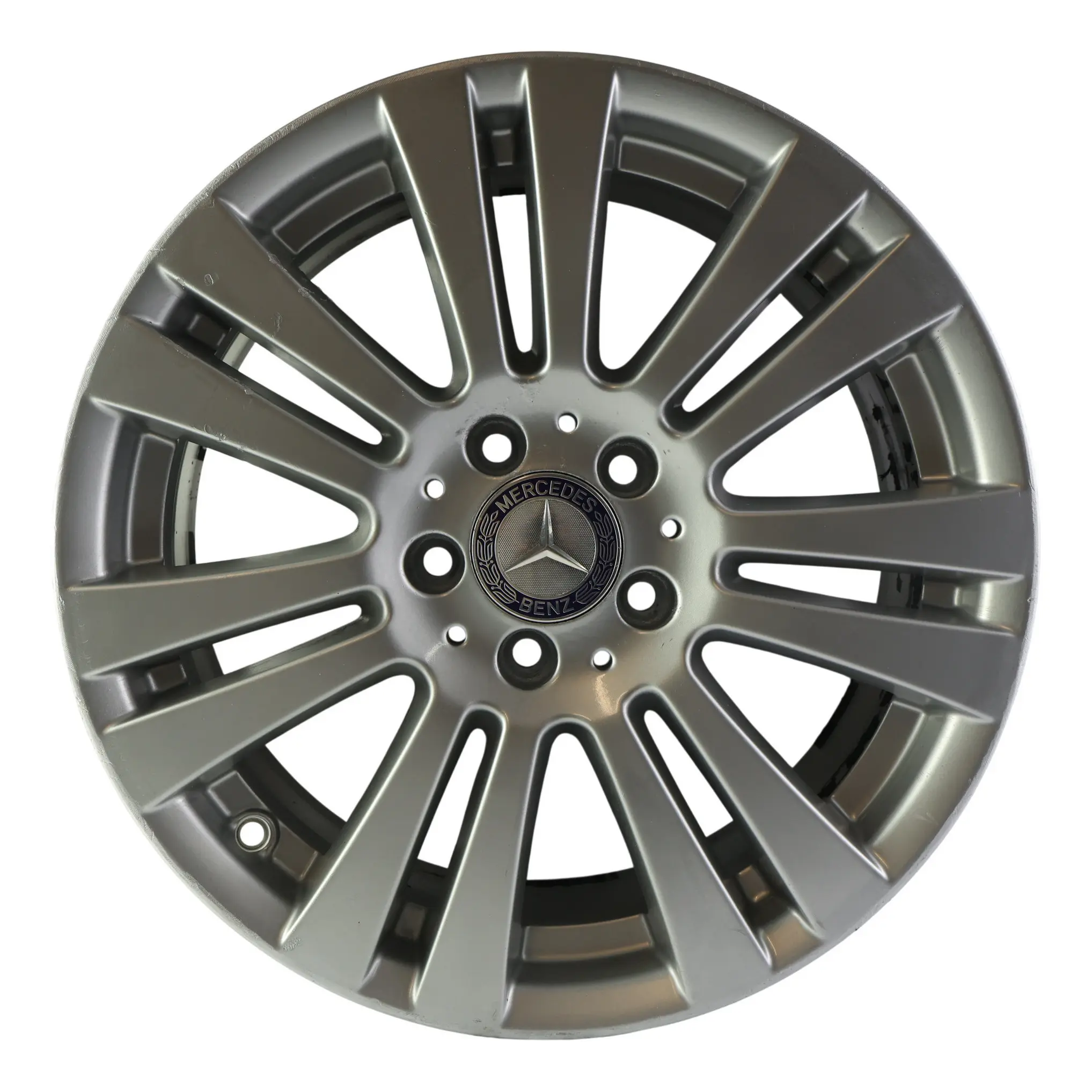 Mercedes W204 Silver Alloy Wheel Rim 17" 7,5J ET:47 7 Double Spoke A2044017402