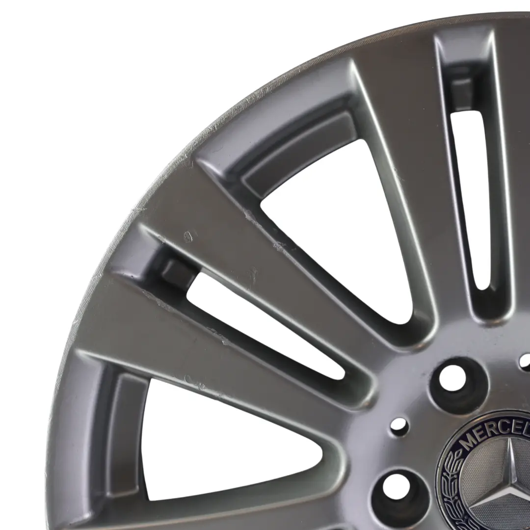 Alloy Wheel Rim 17" 7,5J ET:47 7 Double Spoke to Mercedes W204 Silver with Part number A2044017402 Mercedes W204 Silver Alloy Wheel Rim 17" 7,5J ET:47 7 Double Spoke - SKU A2044017402-4 - Part number A2044017402