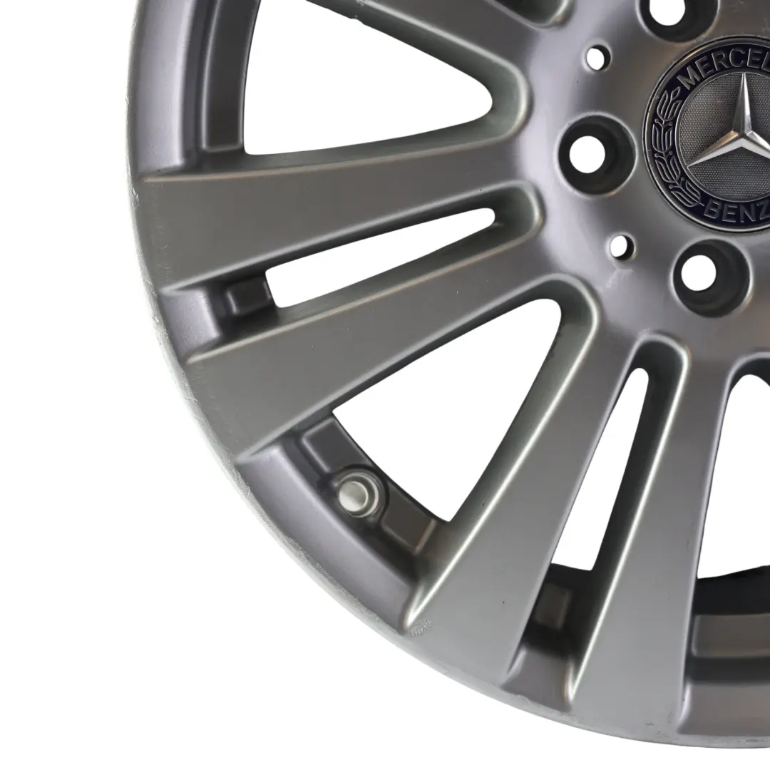 Alloy Wheel Rim 17" 7,5J ET:47 7 Double Spoke to Mercedes W204 Silver with Part number A2044017402 Mercedes W204 Silver Alloy Wheel Rim 17" 7,5J ET:47 7 Double Spoke - SKU A2044017402-4 - Part number A2044017402