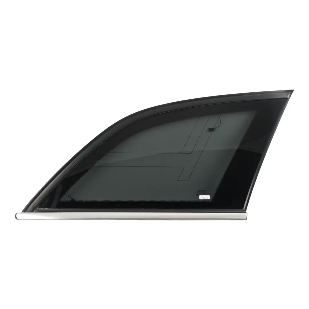Quarter Side Window Glass Left N/S AS3 to Mercedes S204 Estate Rear with Part number A2046733610 Mercedes S204 Estate Rear Quarter Side Window Glass Left N/S AS3 - SKU A2046733610 - Part number A2046733610