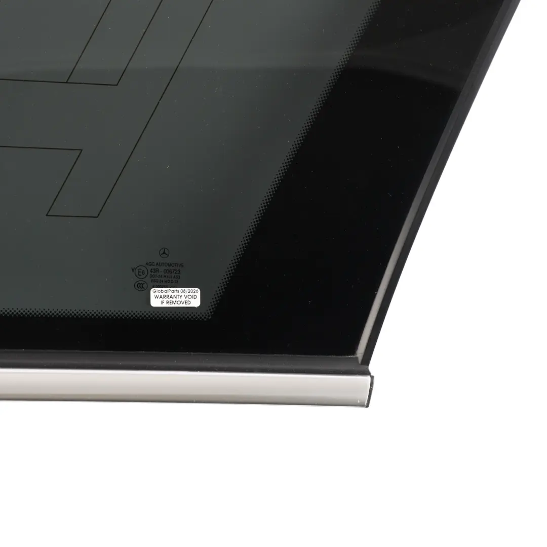 Quarter Side Window Glass Left N/S AS3 to Mercedes S204 Estate Rear with Part number A2046733610 Mercedes S204 Estate Rear Quarter Side Window Glass Left N/S AS3 - SKU A2046733610 - Part number A2046733610