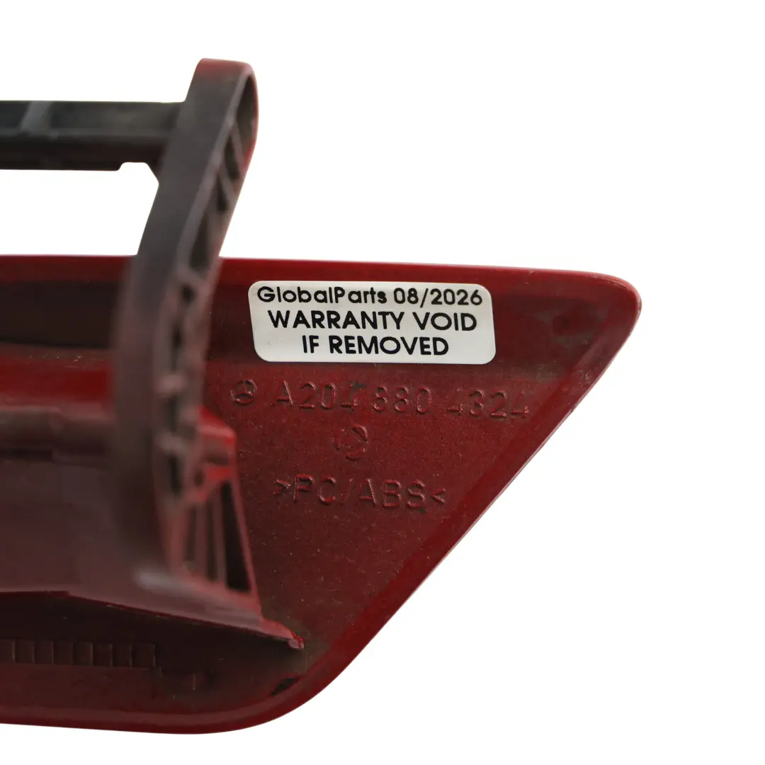 Headlight Washer Jet Cover Right O/S Feueropal Fire Opal Red - 590 to Mercedes W204 with Part number A2048804324 Mercedes W204 Headlight Washer Jet Cover Right O/S Feueropal Fire Opal Red - 590 - SKU A2048804324-FUP - Part number A2048804324