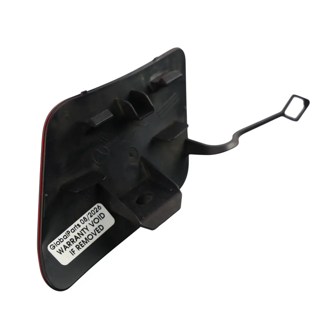 Mercedes W204 AMG Front Bumper Tow Eye Hook Cover Fire Opal Red - 590 - SKU A2048850526-FUP - Part number A2048850526