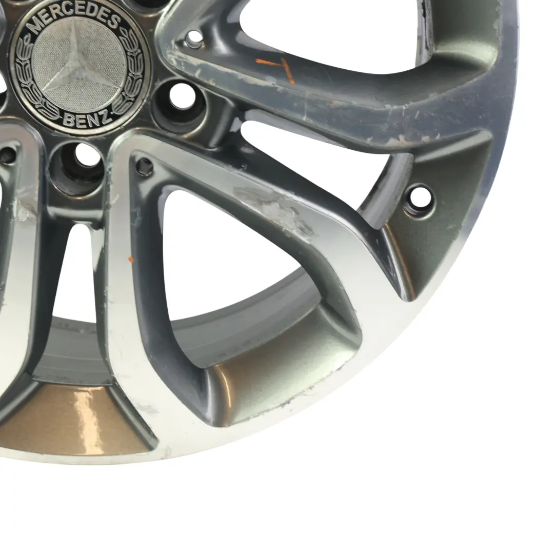 Rim Mercedes W205 Alloy 5-Double-Spoke 17" 7J ET:48,5 to Wheel with Part number A2054010200 Wheel Rim Mercedes W205 Alloy 5-Double-Spoke 17" 7J ET:48,5 - SKU A2054010200-1 - Part number A2054010200