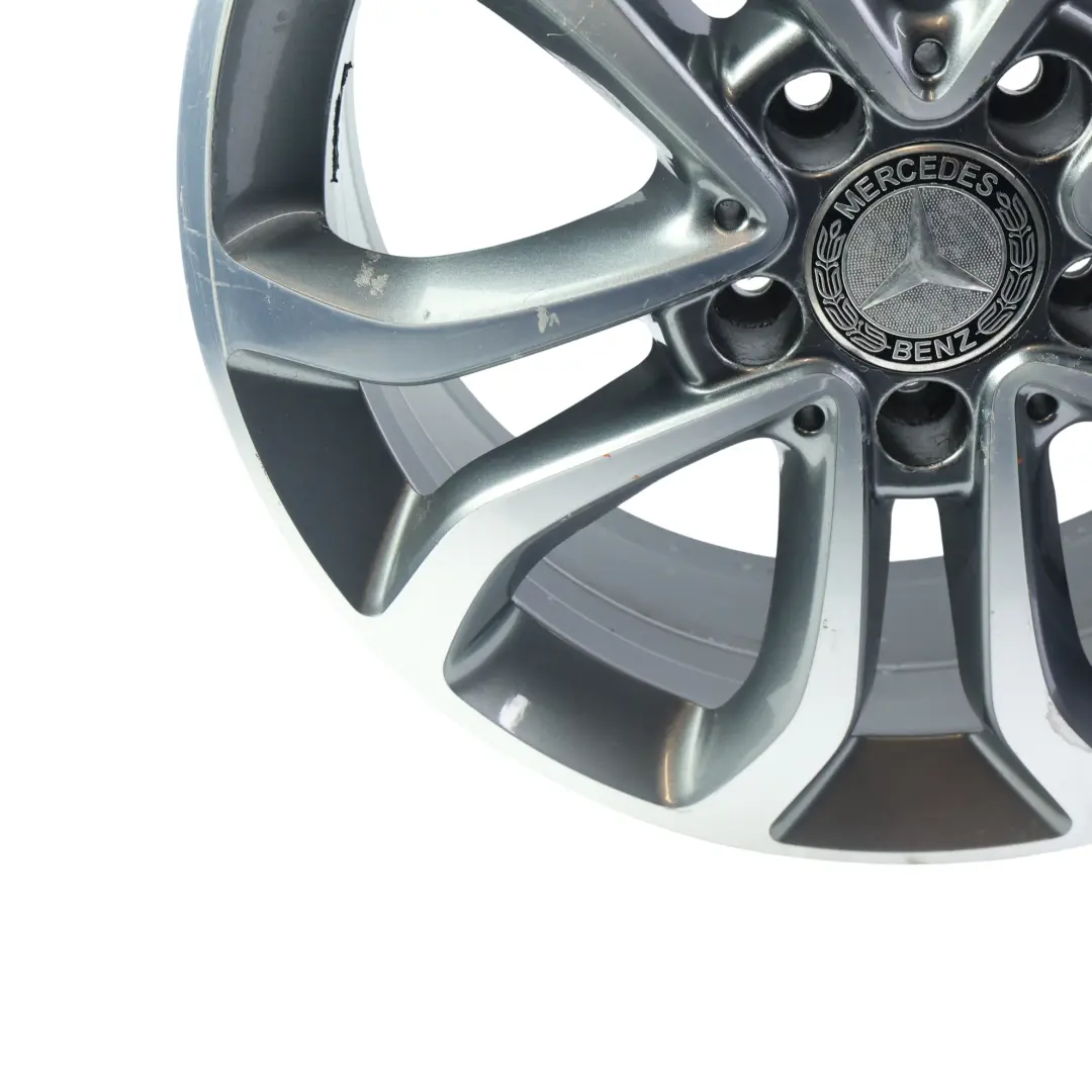 Leicht Metall Felge 5-Doppel Speiche 17" 7J ET:48,5 für Mercedes W205 mit Teilenummer A2054010200 Mercedes W205 Leicht Metall Felge 5-Doppel Speiche 17" 7J ET:48,5 - SKU A2054010200-2 - Teilenummer A2054010200