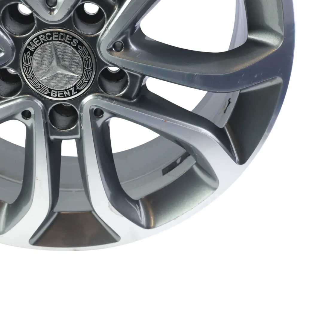 Leicht Metall Felge 5-Doppel Speiche 17" 7J ET:48,5 für Mercedes W205 mit Teilenummer A2054010200 Mercedes W205 Leicht Metall Felge 5-Doppel Speiche 17" 7J ET:48,5 - SKU A2054010200-2 - Teilenummer A2054010200