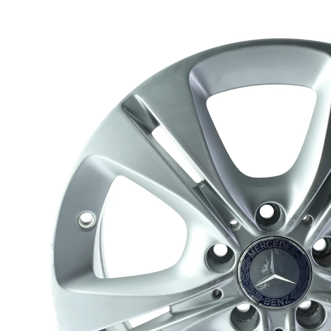 Alloy Rim 5 Double Spoke 17" 7J ET:48,5 to Mercedes W205 Silver Wheel with Part number A2054014300 Mercedes W205 Silver Wheel Alloy Rim 5 Double Spoke 17" 7J ET:48,5 - SKU A2054014300-2 - Part number A2054014300