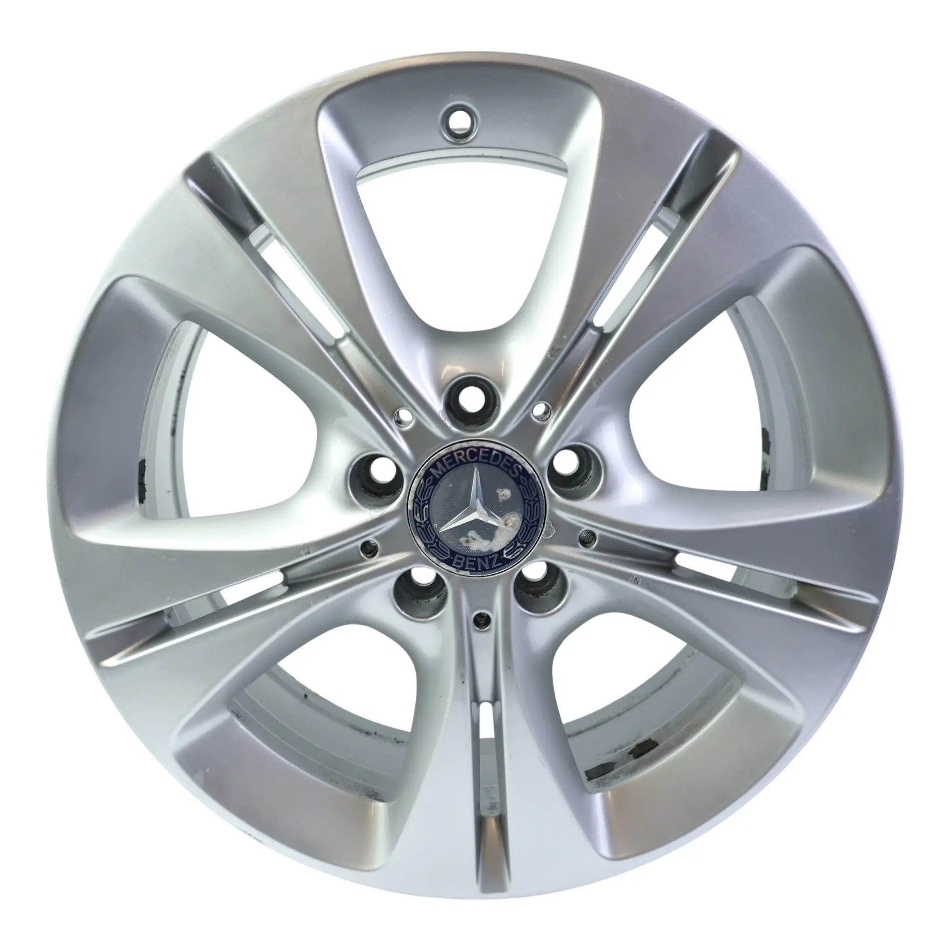 Mercedes W205 Felge Alu Silber 5 Doppelte Speiche 17" 7J ET:48,5 A2054014300