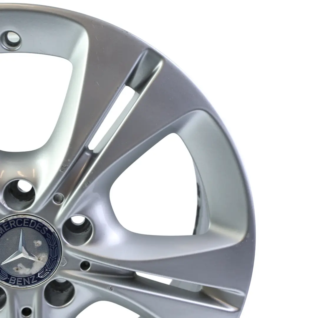 Mercedes W205 Silver Wheel Alloy Rim 5 Double Spoke 17" 7J ET:48,5 - SKU A2054014300-3 - Part number A2054014300