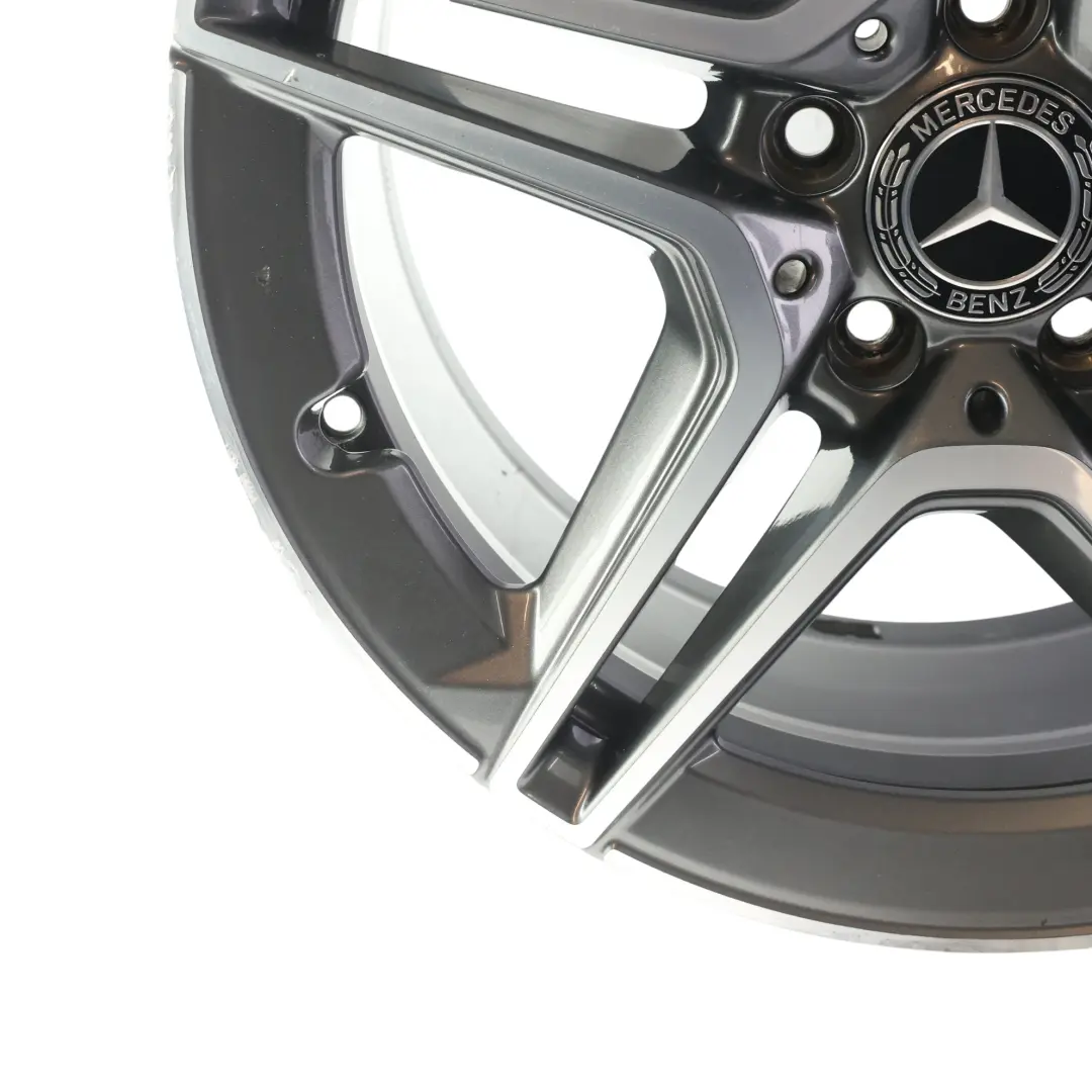 Mercedes W205 Rear Alloy Wheel Rim AMG 18" ET:49 8,5J 5 Double Spoke - SKU A2054019600-1 - Part number A2054019600