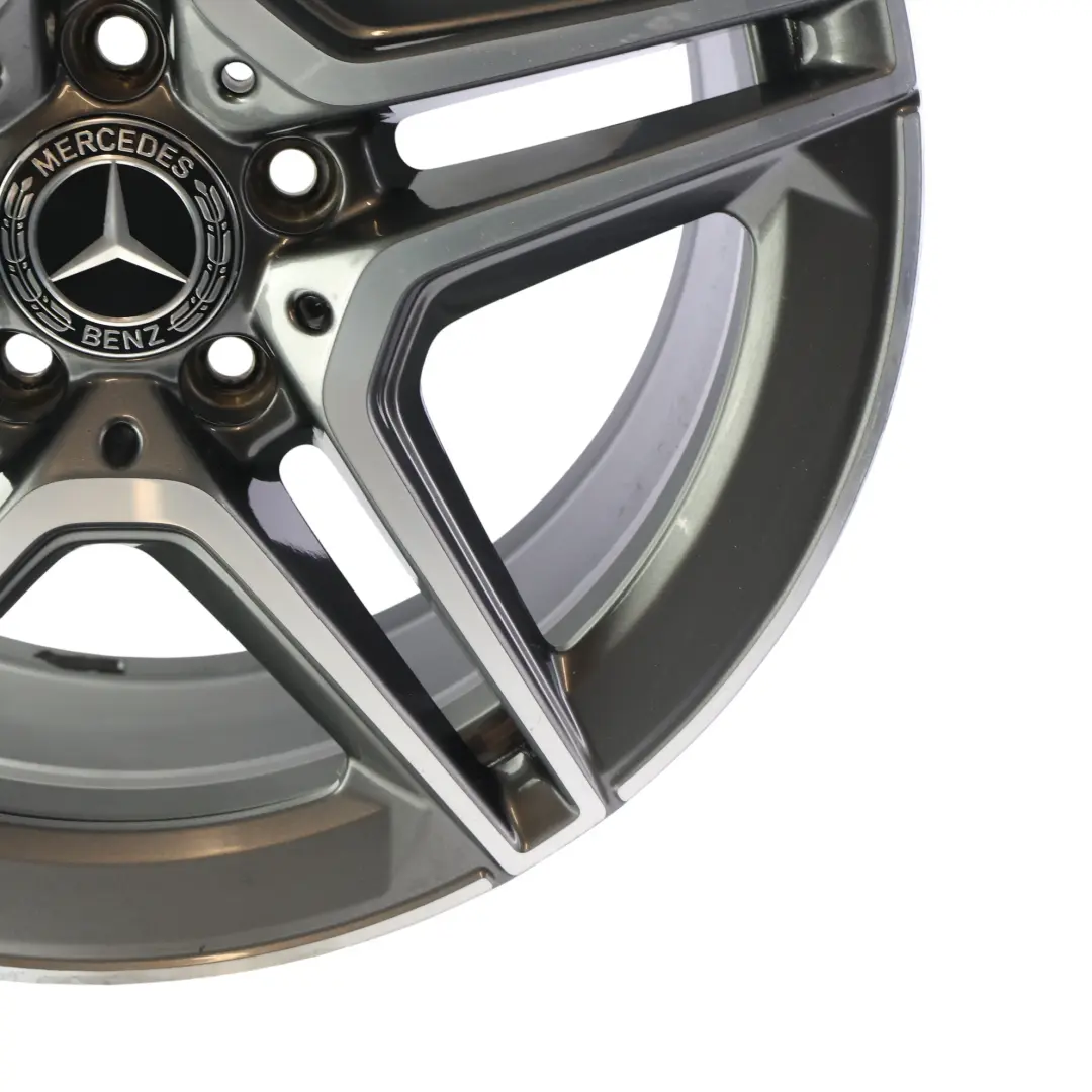 Alloy Wheel Rim AMG 18" ET:49 8,5J 5 Double Spoke to Mercedes W205 Rear with Part number A2054019600 Mercedes W205 Rear Alloy Wheel Rim AMG 18" ET:49 8,5J 5 Double Spoke - SKU A2054019600-1 - Part number A2054019600