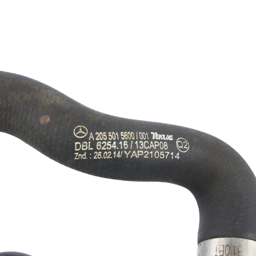 Mercedes W205 C300h Hybrid Coolant Water Pipe Hose Line OM651 - SKU A2055015600 - Part number A2055015600