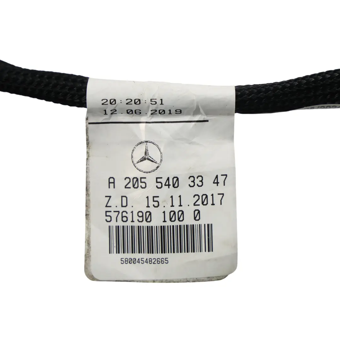 Mercedes W205 Door Wiring Harness Cable Loom Front Left N/S - SKU RHD-A2055403347 - Part number A2055403347