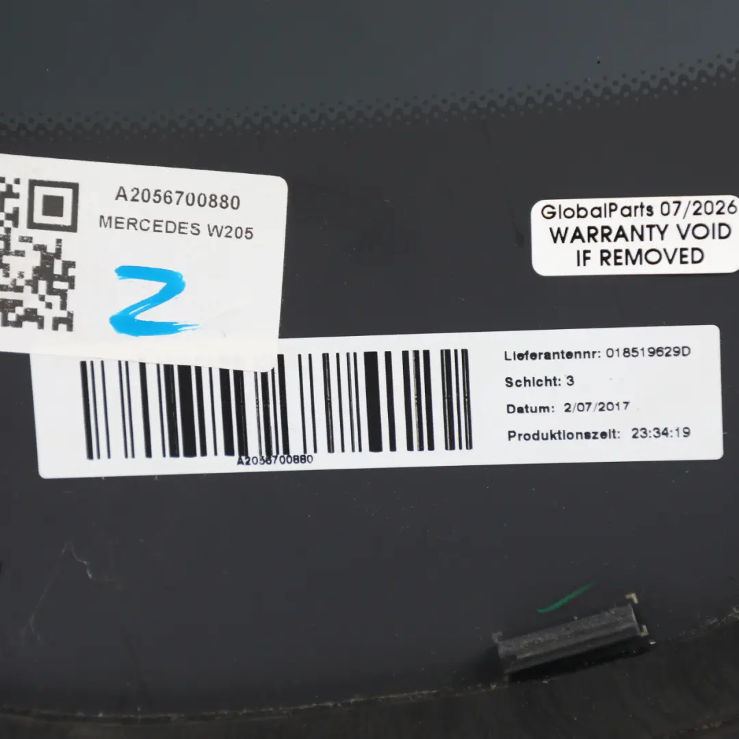 Mercedes C205 Coupe Rear Window Glass Glazing AS3 Tinted - SKU A2056700880 - Part number A2056700880
