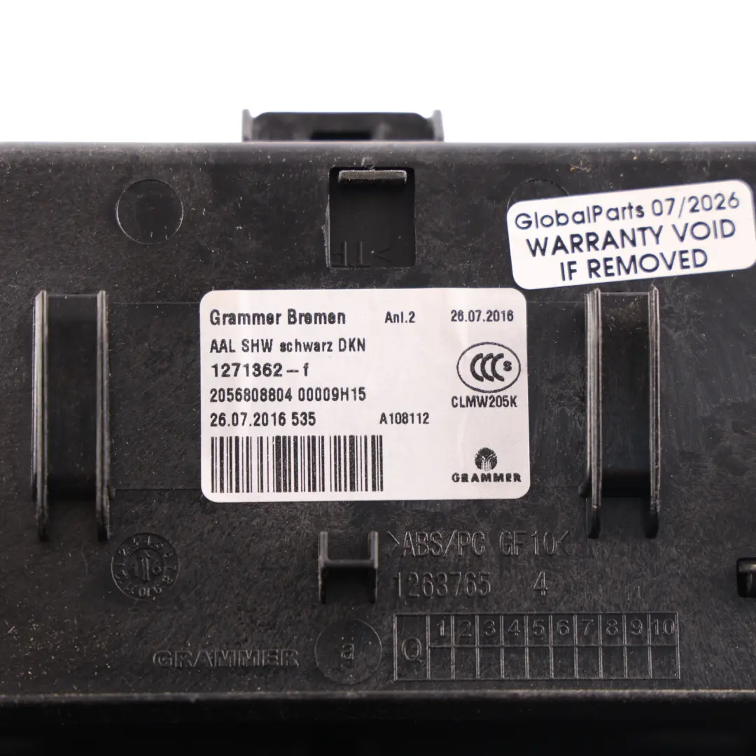 Centre Console Armrest Storage Split Slide Tray Black to Mercedes W205 with Part number A2056808804 Mercedes W205 Centre Console Armrest Storage Split Slide Tray Black - SKU A2056808804-1 - Part number A2056808804