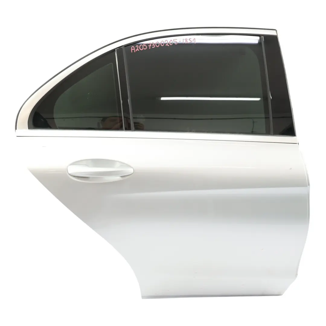 Door Rear Right O/S Iridium Silver Metallic - 775 to Mercedes W205 with Part number A2057300205 Mercedes W205 Door Rear Right O/S Iridium Silver Metallic - 775 - SKU A2057300205-IRS1 - Part number A2057300205