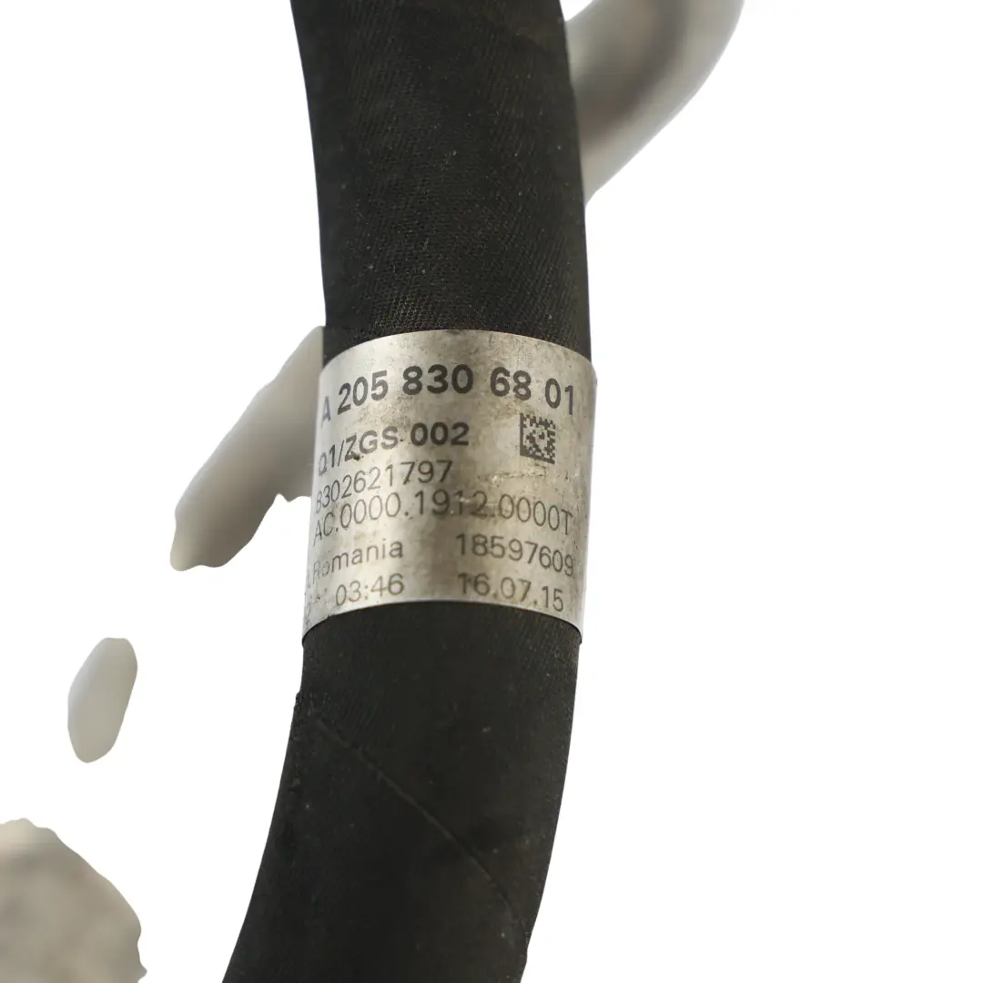 A/C Air Conditioning Pipe Hose Line Fitting OM651 to Mercedes W205 with Part number A2058306801 Mercedes W205 A/C Air Conditioning Pipe Hose Line Fitting OM651 - SKU A2058306801 - Part number A2058306801