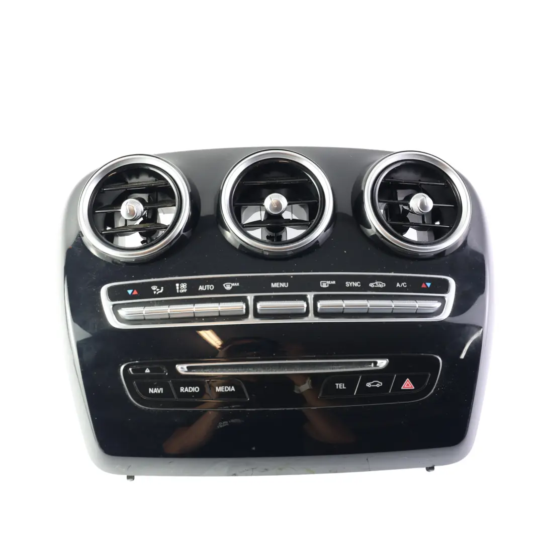 Mercedes W205 Switch Media Nav Radio Hazards Dashboard Air Vent - SKU A2059053601-2 - Part number A2059053601
