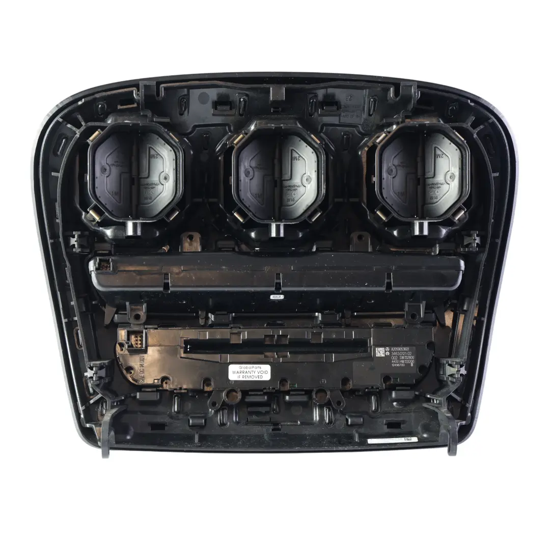 Switch Media Nav Radio Hazards Dashboard Air Vent to Mercedes W205 with Part number A2059053601 Mercedes W205 Switch Media Nav Radio Hazards Dashboard Air Vent - SKU A2059053601-2 - Part number A2059053601