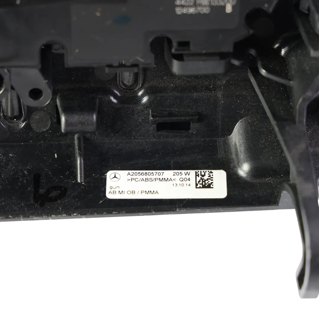 Switch Media Nav Radio Hazards Dashboard Air Vent to Mercedes W205 with Part number A2059053601 Mercedes W205 Switch Media Nav Radio Hazards Dashboard Air Vent - SKU A2059053601-2 - Part number A2059053601