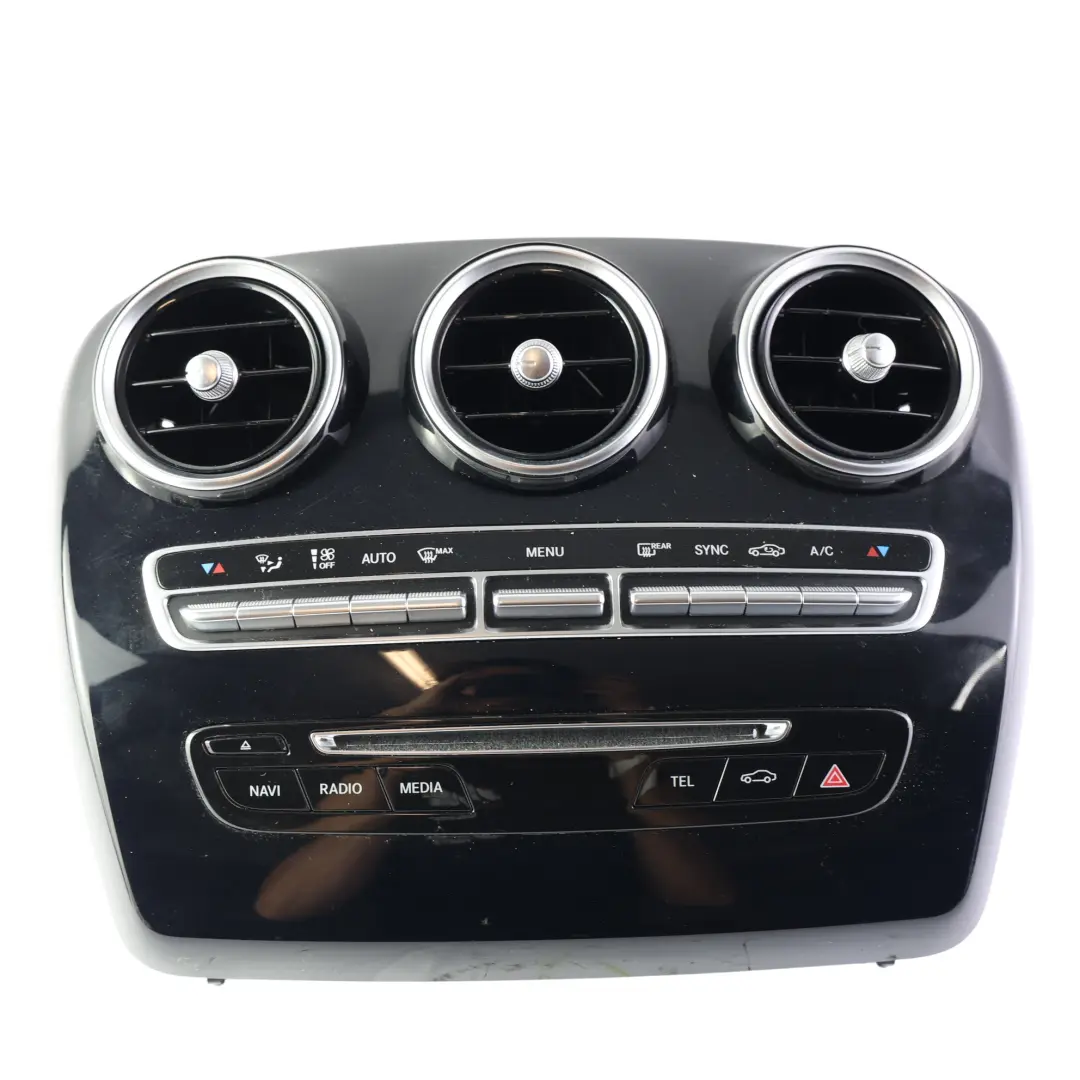 Switch Media Nav Radio Hazards Dashboard Air Vent to Mercedes W205 with Part number A2059053601 Mercedes W205 Switch Media Nav Radio Hazards Dashboard Air Vent - SKU A2059053601-2 - Part number A2059053601
