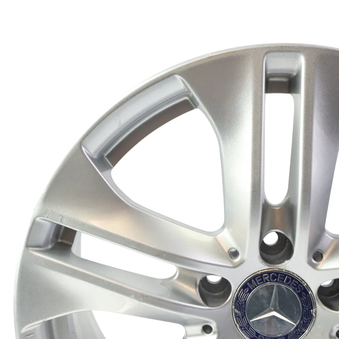 Mercedes C207 Wheel Alloy Rim 17" 5 Double Spoke 7,5J ET:45 Silver - SKU A2074010602-1 - Part number A2074010602