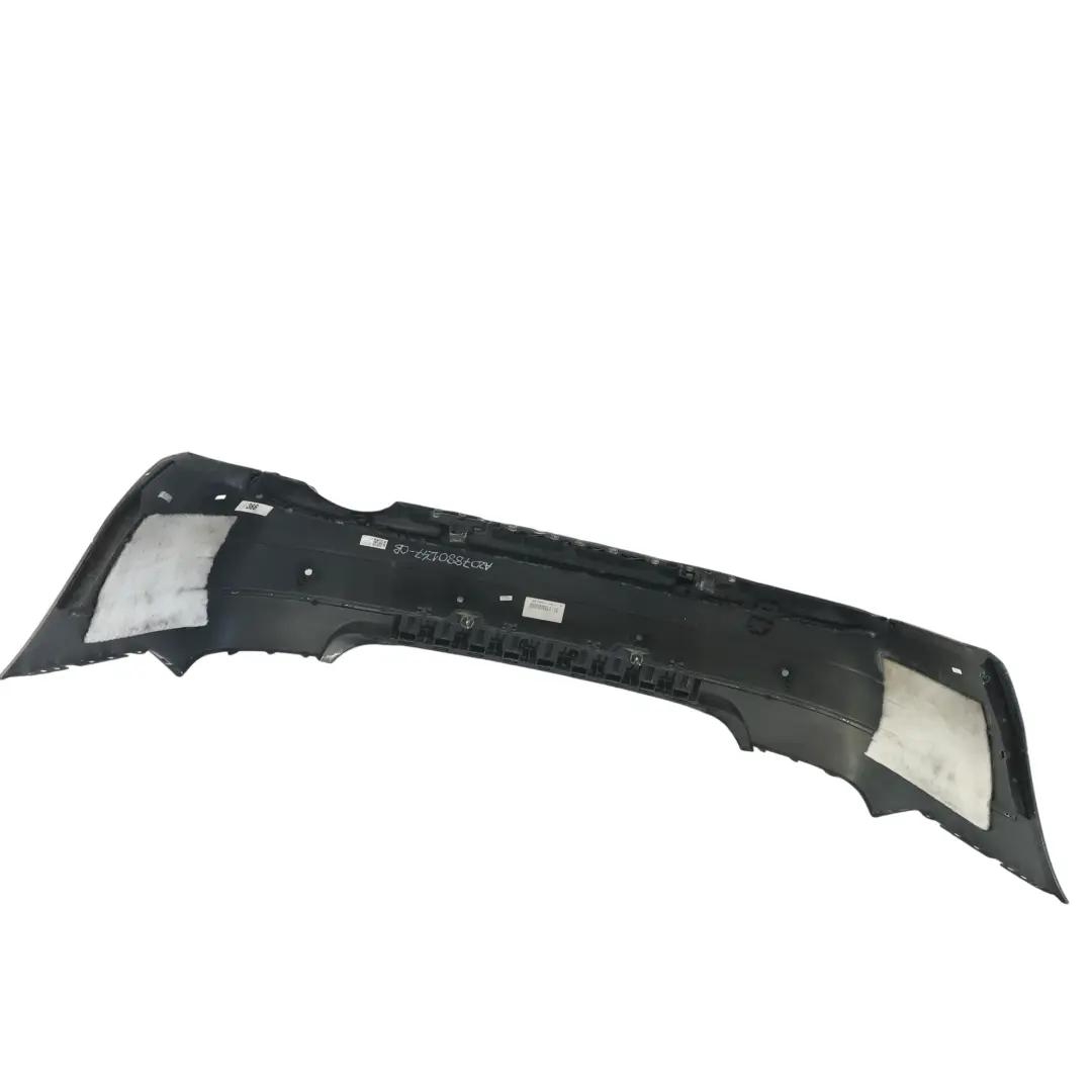 W207 Rear Bumper Trim Panel Covering Obsidian Black Metallic - 197 to Mercedes with Part number A2078801247 Mercedes W207 Rear Bumper Trim Panel Covering Obsidian Black Metallic - 197 - SKU A2078801247-OB - Part number A2078801247