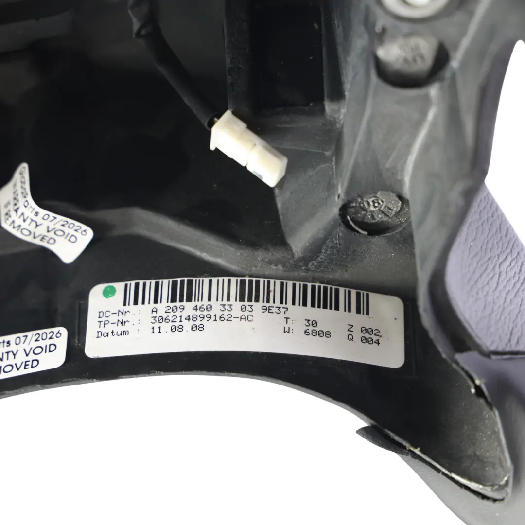 Mercedes CLK W209 C209 A209 Steering Wheel Sport NEW Black Leather - SKU A2094603303-1 - Part number A2094603303