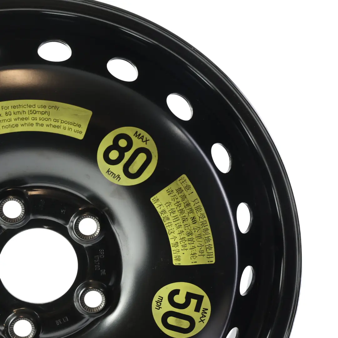 Mercedes W212 Jante Acier Roue Secours 17" 4J ET:39 - SKU A2124000002-1 - Numéro de pièce A2124000002