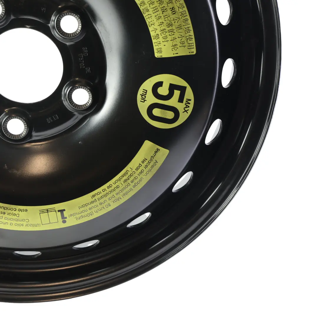 Mercedes W212 Jante Acier Roue Secours 17" 4J ET:39 - SKU A2124000002-1 - Numéro de pièce A2124000002