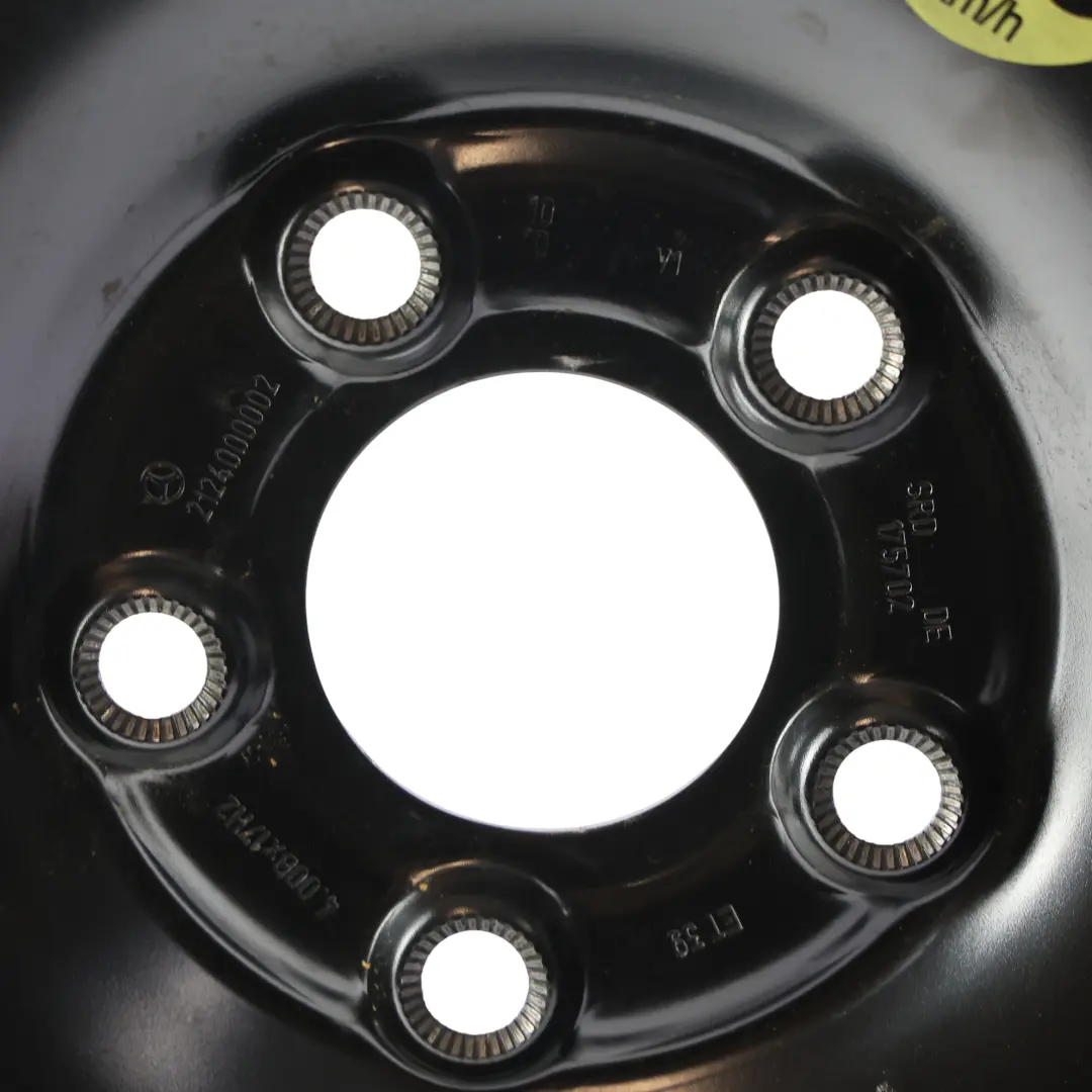 Mercedes W212 Jante Acier Roue Secours 17" 4J ET:39 - SKU A2124000002-1 - Numéro de pièce A2124000002