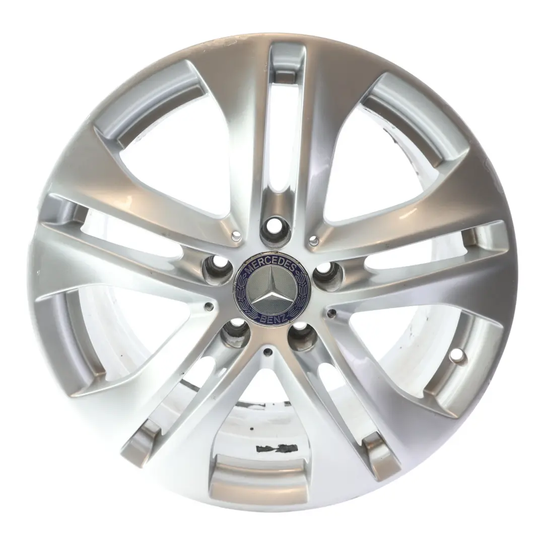 Mercedes W212 Silber Leicht Metal Felge 5-Doppelspeiche 17" ET:48 8J - SKU A2124010902-2 - Teilenummer A2124010902