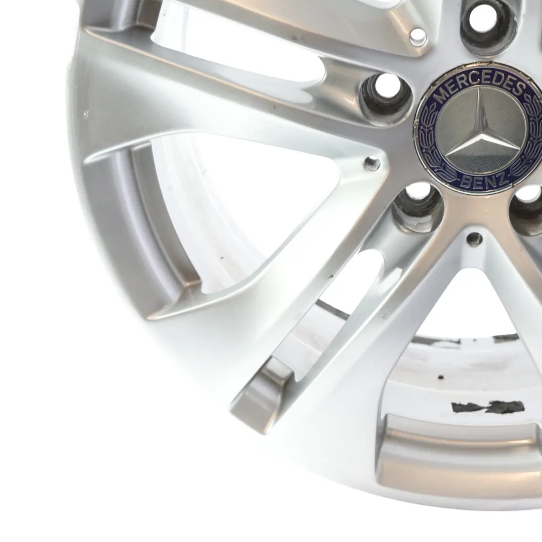 Mercedes W212 Silber Leicht Metal Felge 5-Doppelspeiche 17" ET:48 8J - SKU A2124010902-2 - Teilenummer A2124010902