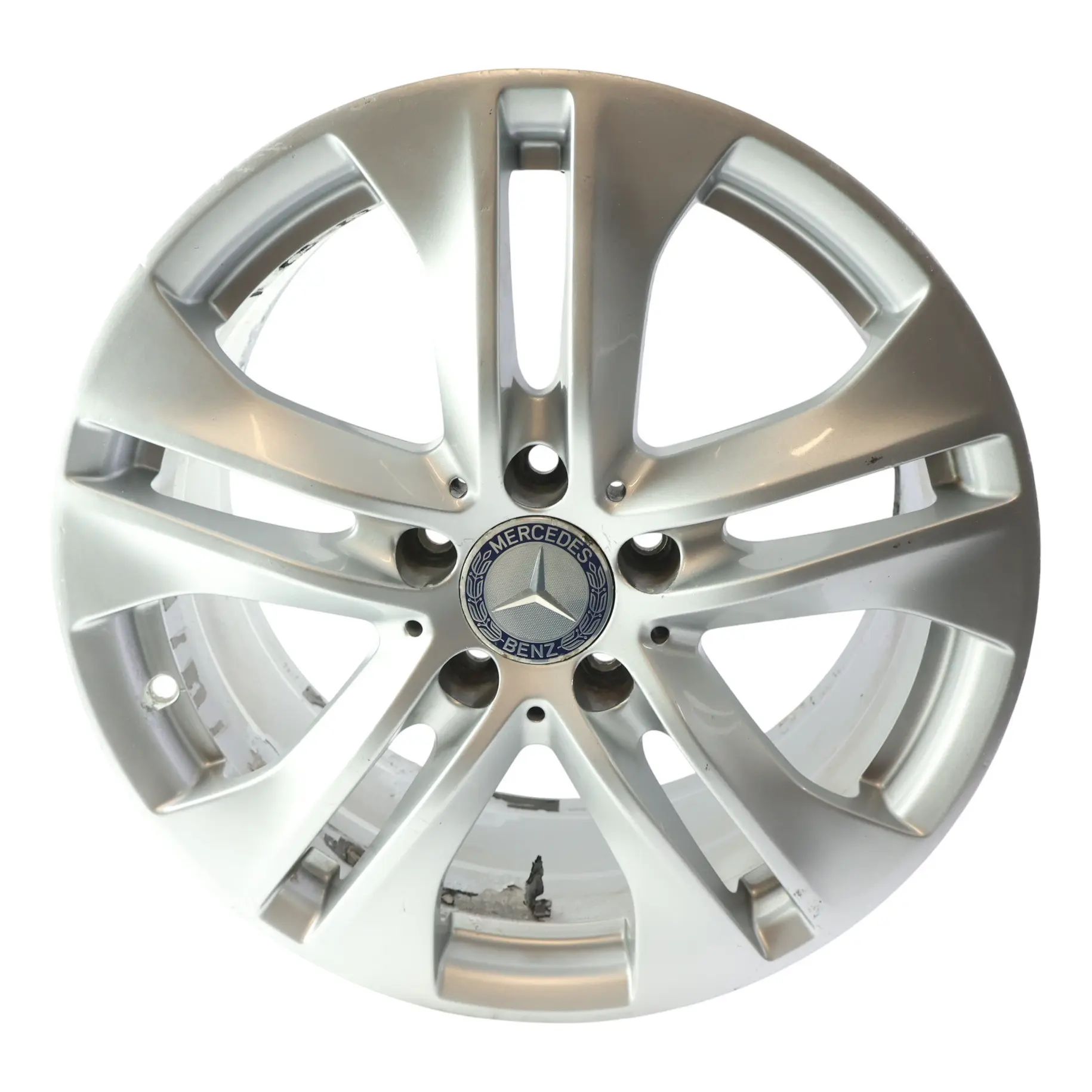 Mercedes W212 Silver Alloy Wheel Rim 5-Double Spoke 17" ET:48 8J A2124010902