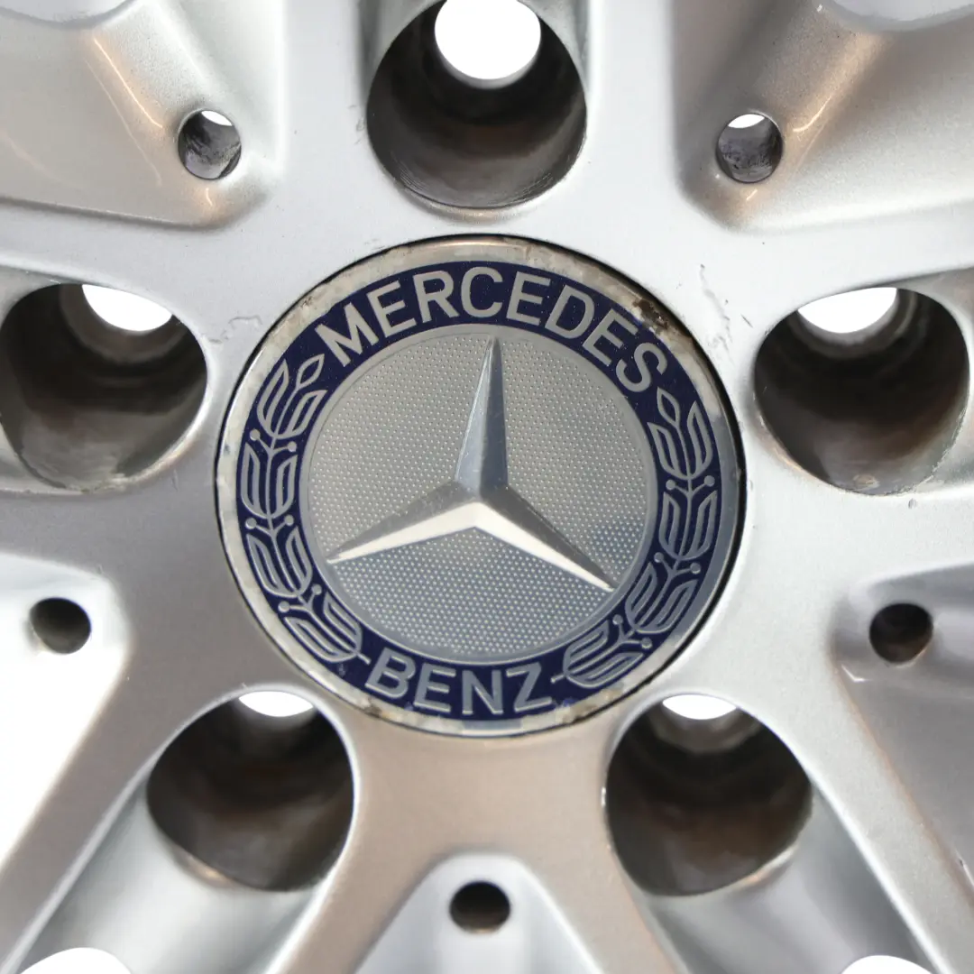 Mercedes W212 Silver Alloy Wheel Rim 5-Double Spoke 17" ET:48 8J - SKU A2124010902-3 - Part number A2124010902