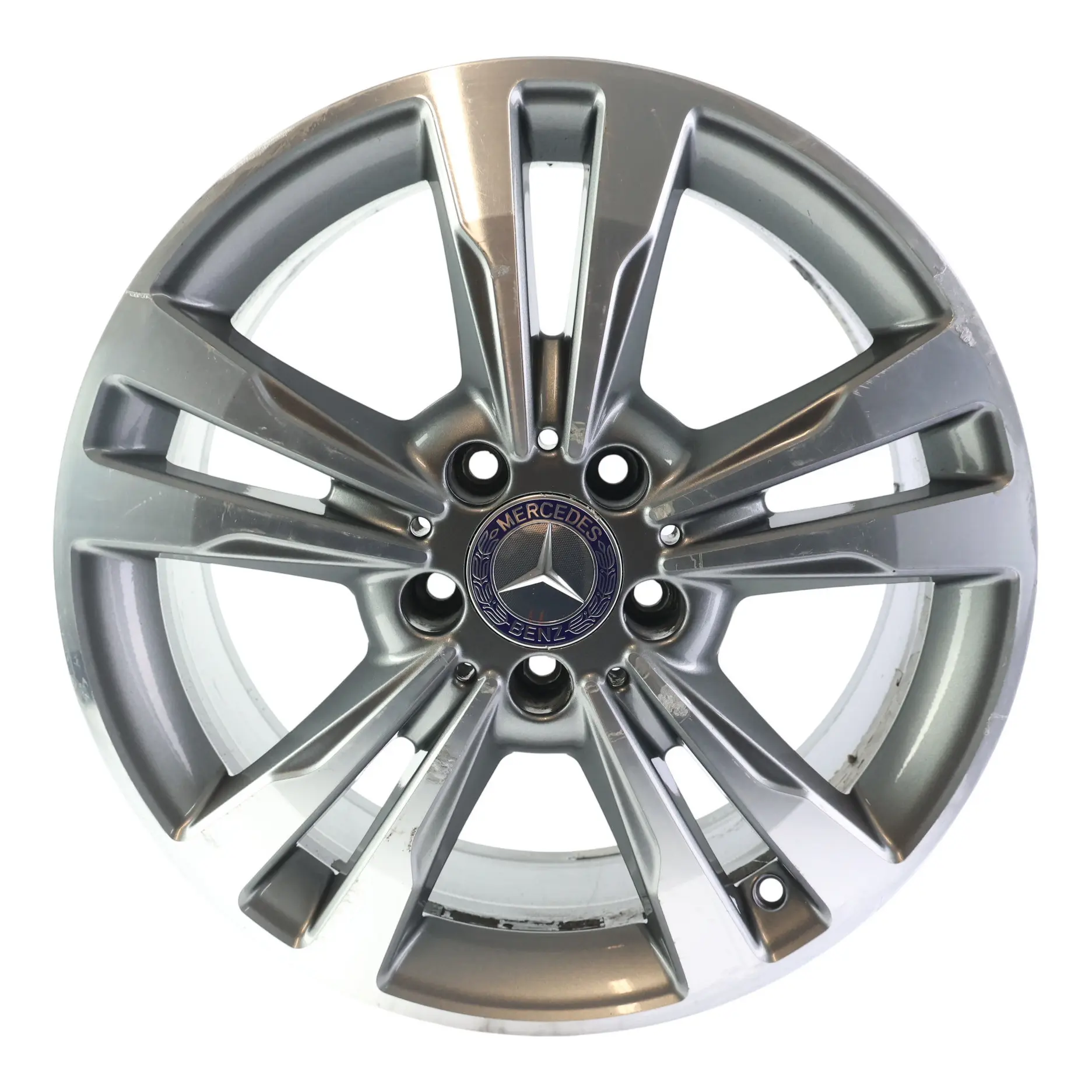 Mercedes W212 Alloy Wheel Rim 17" ET:48 8J 5 Double Spoke A2124015602