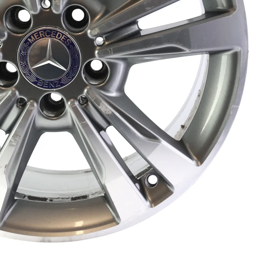  Llanta de aleación Mercedes W212 17" ET:48 8J 5 Radios dobles - SKU A2124015602-1 - Número de pieza A2124015602