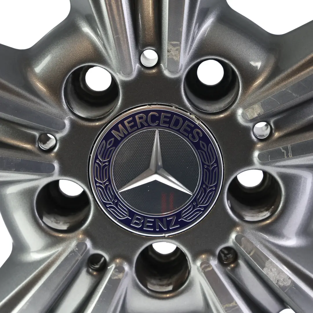 Mercedes W212 Alloy Wheel Rim 17" ET:48 8J 5 Double Spoke - SKU A2124015602-1 - Part number A2124015602