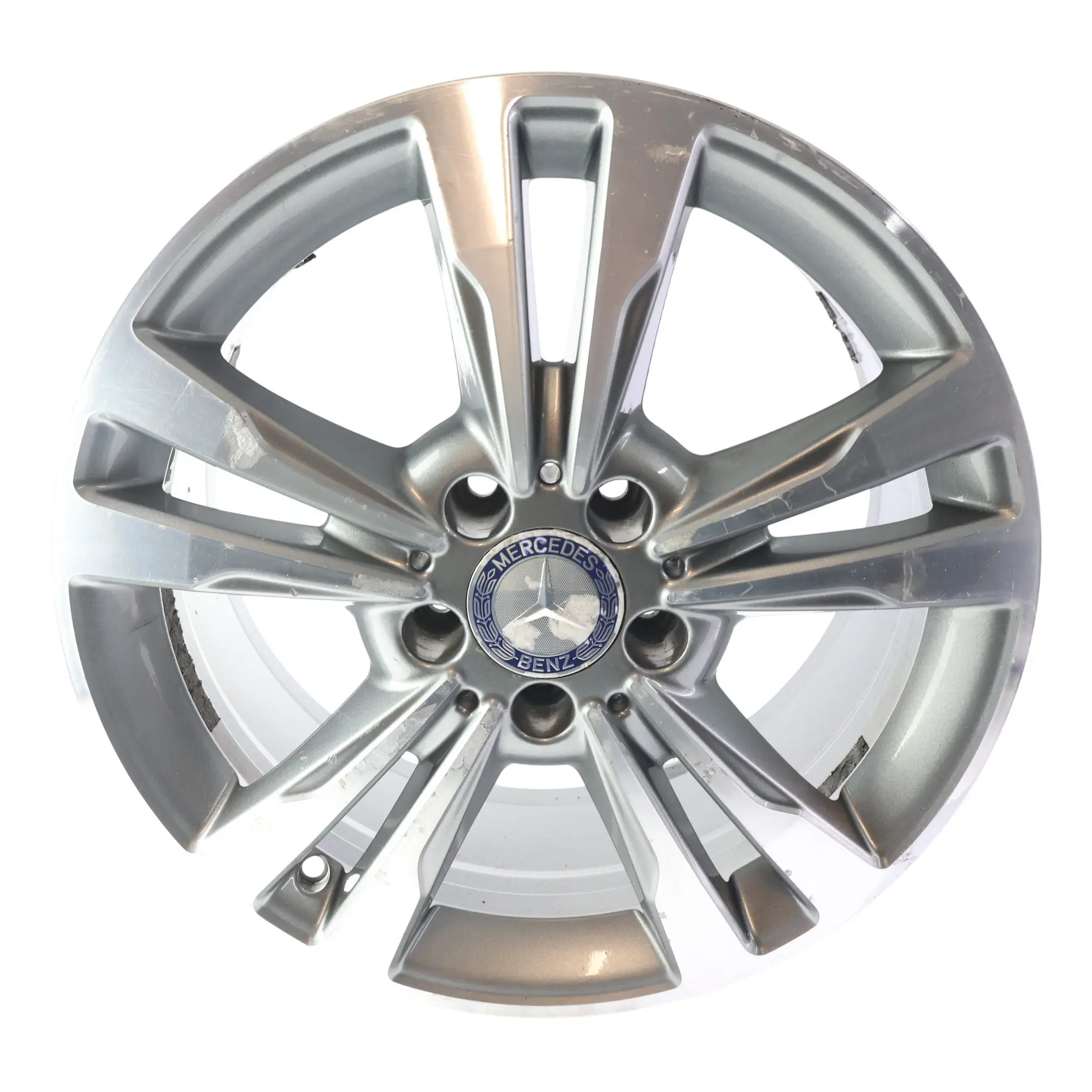 Mercedes W212 Alloy Wheel Rim 17" ET:48 8J 5 Double Spoke A2124015602