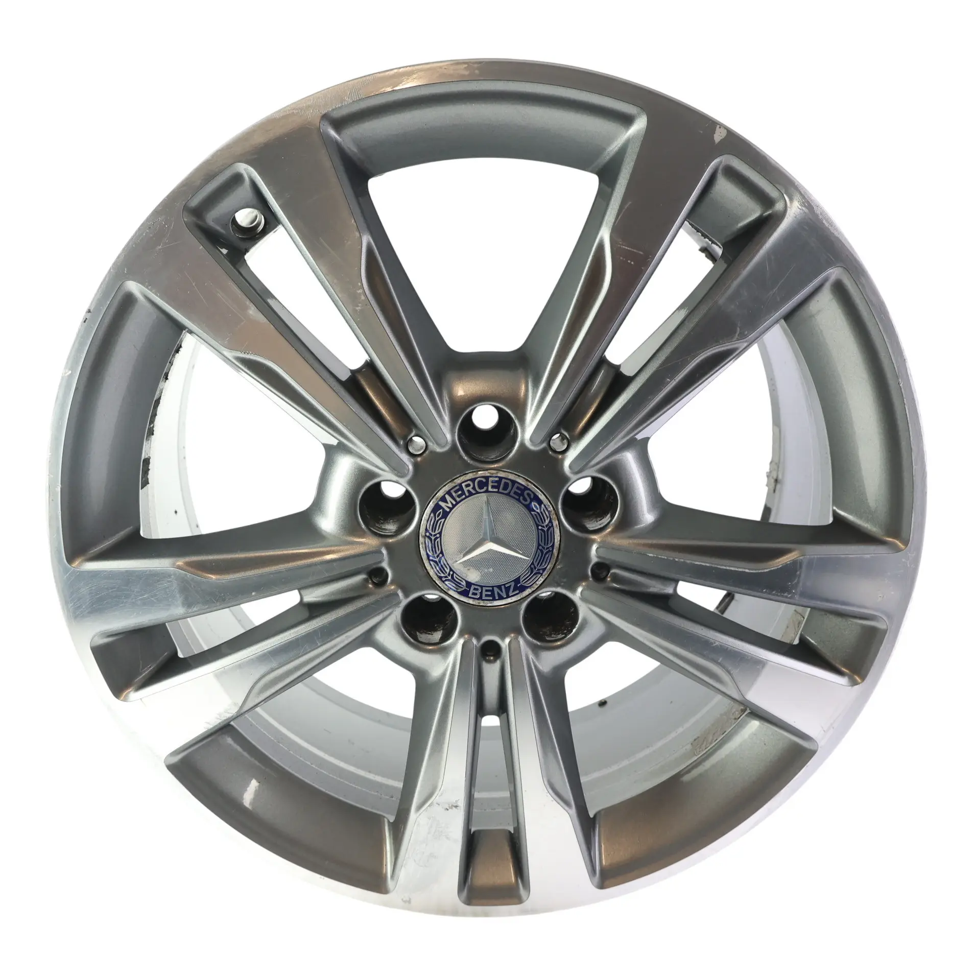 Mercedes W212 Alloy Wheel Rim 17" ET:48 8J 5 Double Spoke A2124015602