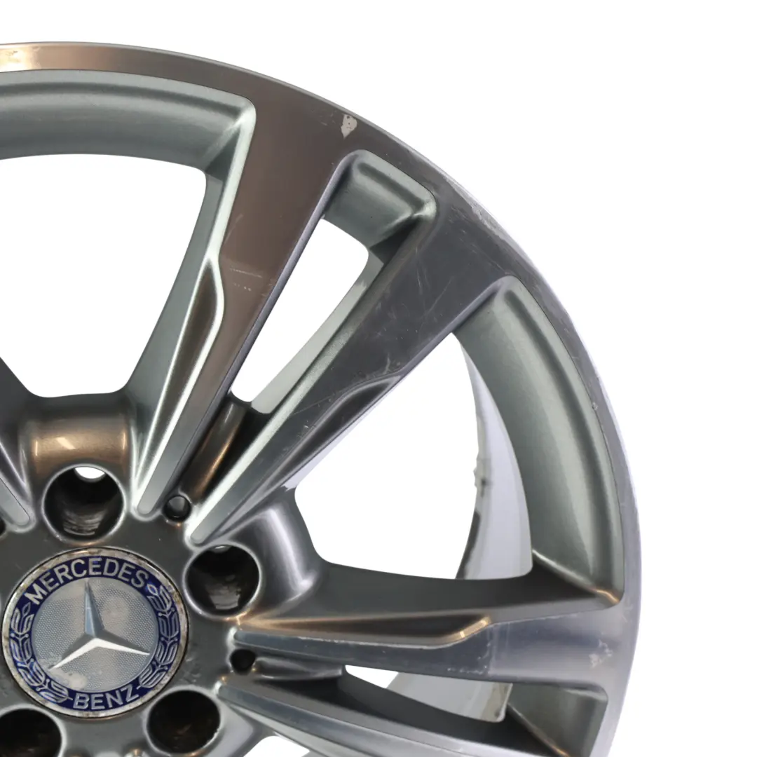 Mercedes W212 Alloy Wheel Rim 17" ET:48 8J 5 Double Spoke - SKU A2124015602-4 - Part number A2124015602
