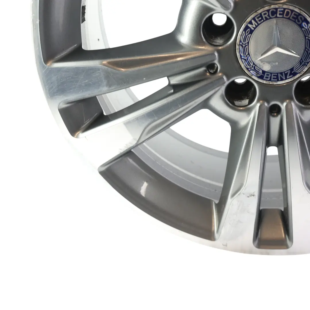 Mercedes W212 Alloy Wheel Rim 17" ET:48 8J 5 Double Spoke - SKU A2124015602-4 - Part number A2124015602