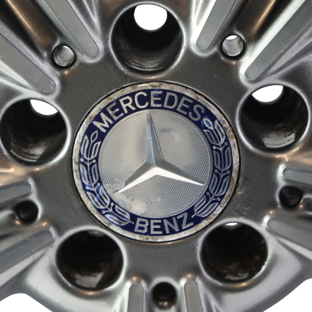 Mercedes W212 Alloy Wheel Rim 17" ET:48 8J 5 Double Spoke - SKU A2124015602-4 - Part number A2124015602