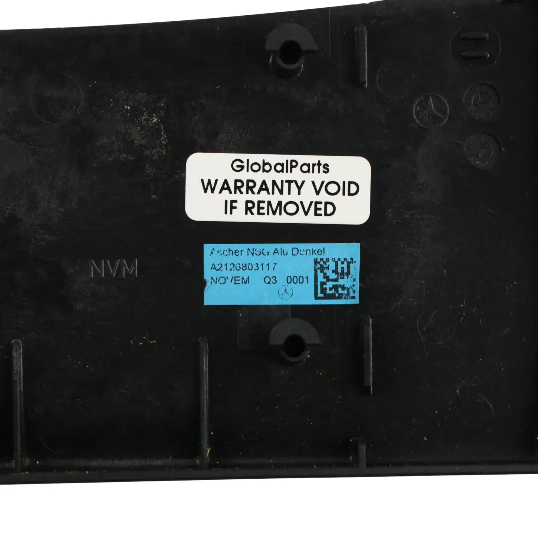 Mercedes W212 Central Console Stowage Tray Cover Trim Panel - SKU A2126803117 - Part number A2126803117