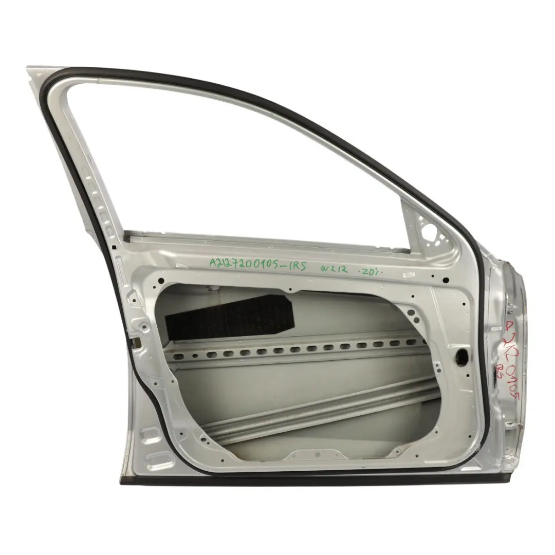 Mercedes W212 Door Front Left N/S Cover Panel Iridium Silver Metallic - 775 - SKU A2127200105-IRS - Part number A2127200105